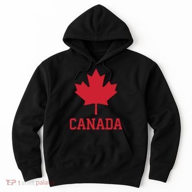 Canada Red Maple Leaf Flag Canada Day Hoodie