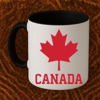 Canada Red Maple Leaf Flag Canada Day Coffee Mug thumb 2