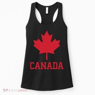 Canada Red Maple Leaf Flag Canada Day Women's Tank Top