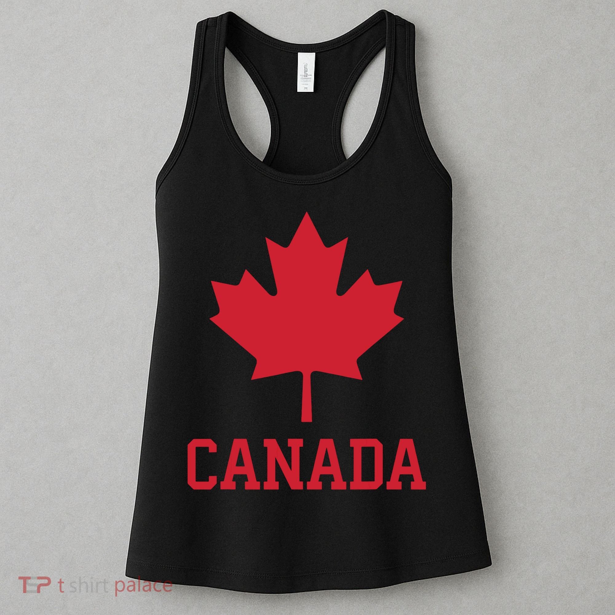 Canada Red Maple Leaf Flag Canada Day Women's Tank Top