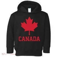 Canada Red Maple Leaf Flag Canada Day Toddler Hoodie thumb 0