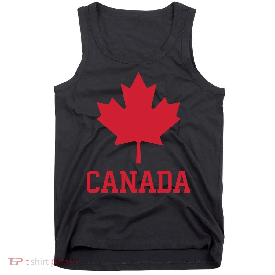 Canada Red Maple Leaf Flag Canada Day Tank Top