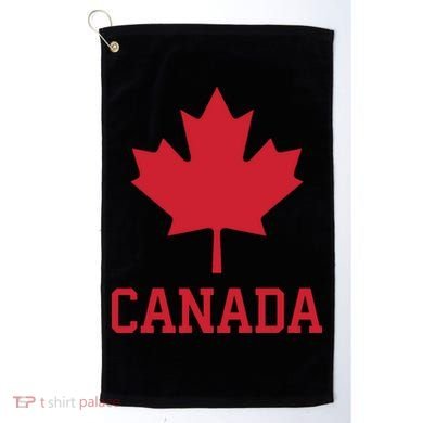 Canada Red Maple Leaf Flag Canada Day Golf Towel