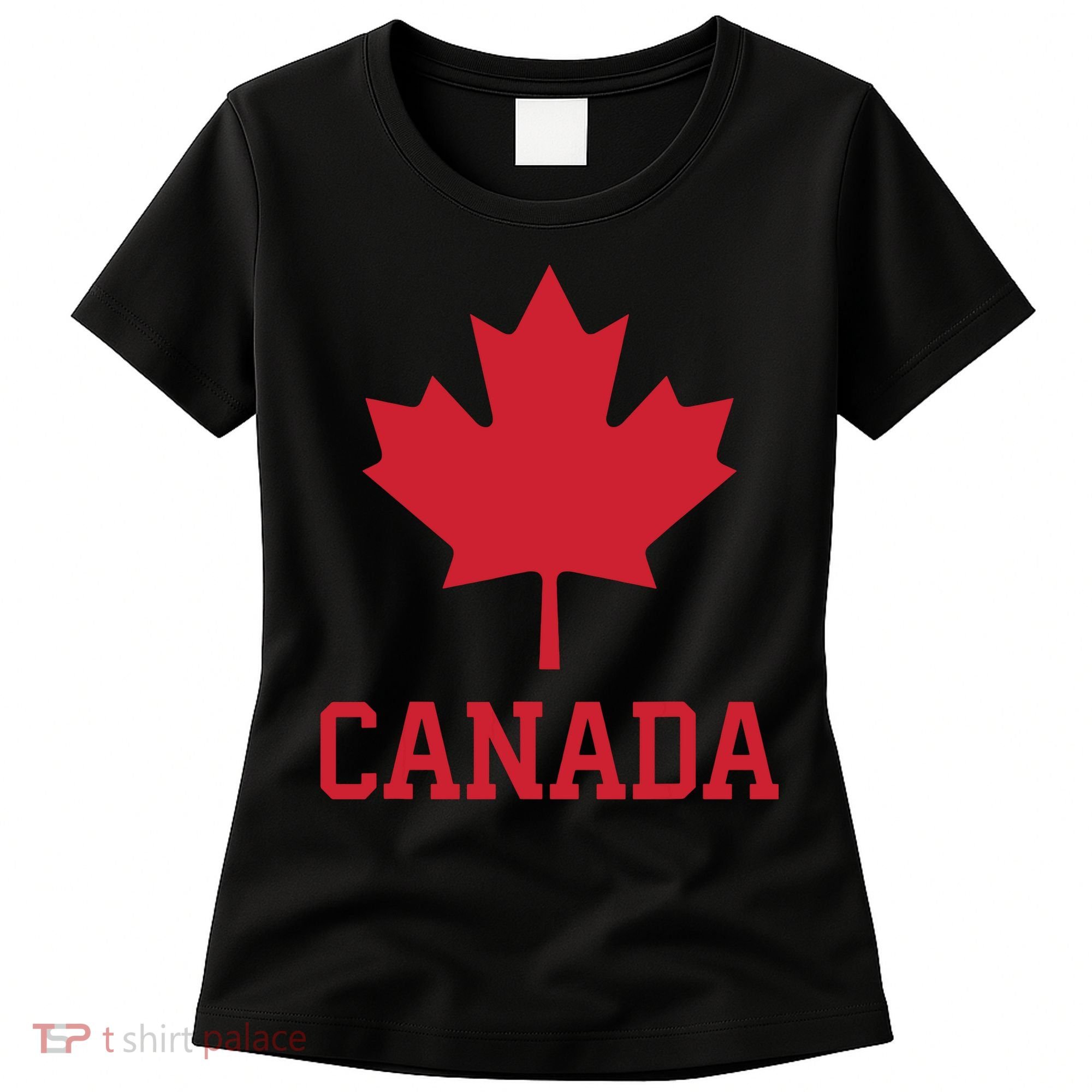 Canada Red Maple Leaf Flag Canada Day Women's T-Shirt