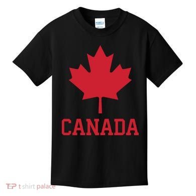 Canada Red Maple Leaf Flag Canada Day Kids T-Shirt