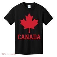Canada Red Maple Leaf Flag Canada Day Kids T-Shirt thumb 0