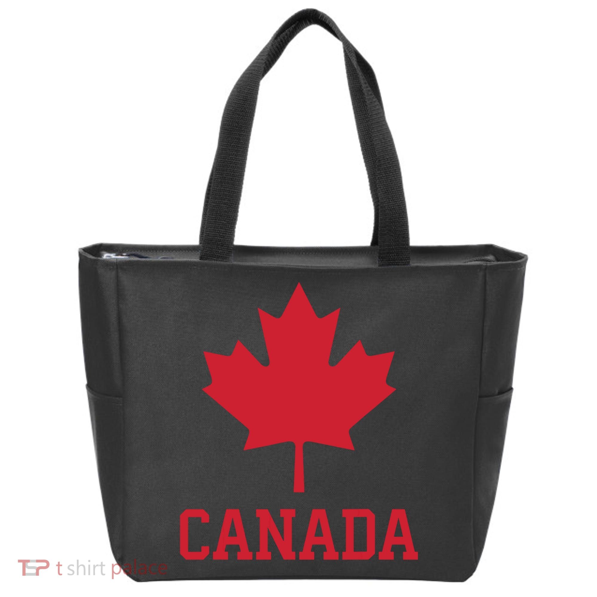 Canada Red Maple Leaf Flag Canada Day Tote Bag