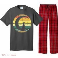 Cat Retro Moon Sunset Pajama Set thumb 0