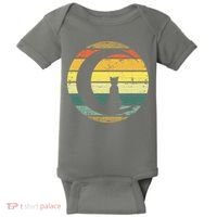 Cat Retro Moon Sunset Baby Bodysuit thumb 0