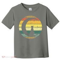 Cat Retro Moon Sunset Toddler T-Shirt thumb 0