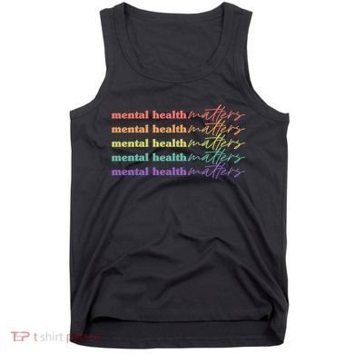 Colorful Retro Mental Health Matters Tank Top