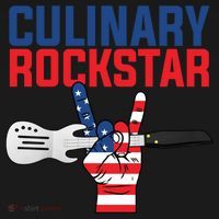 Culinary Rockstar Merica Flag Funny Chef Cook Culinary Lover Gift Backpack thumb 2