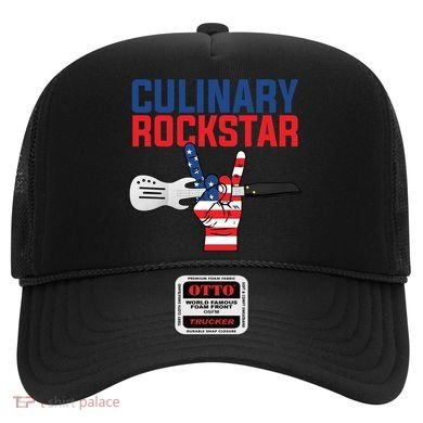 Culinary Rockstar Merica Flag Funny Chef Cook Culinary Lover Gift Hat