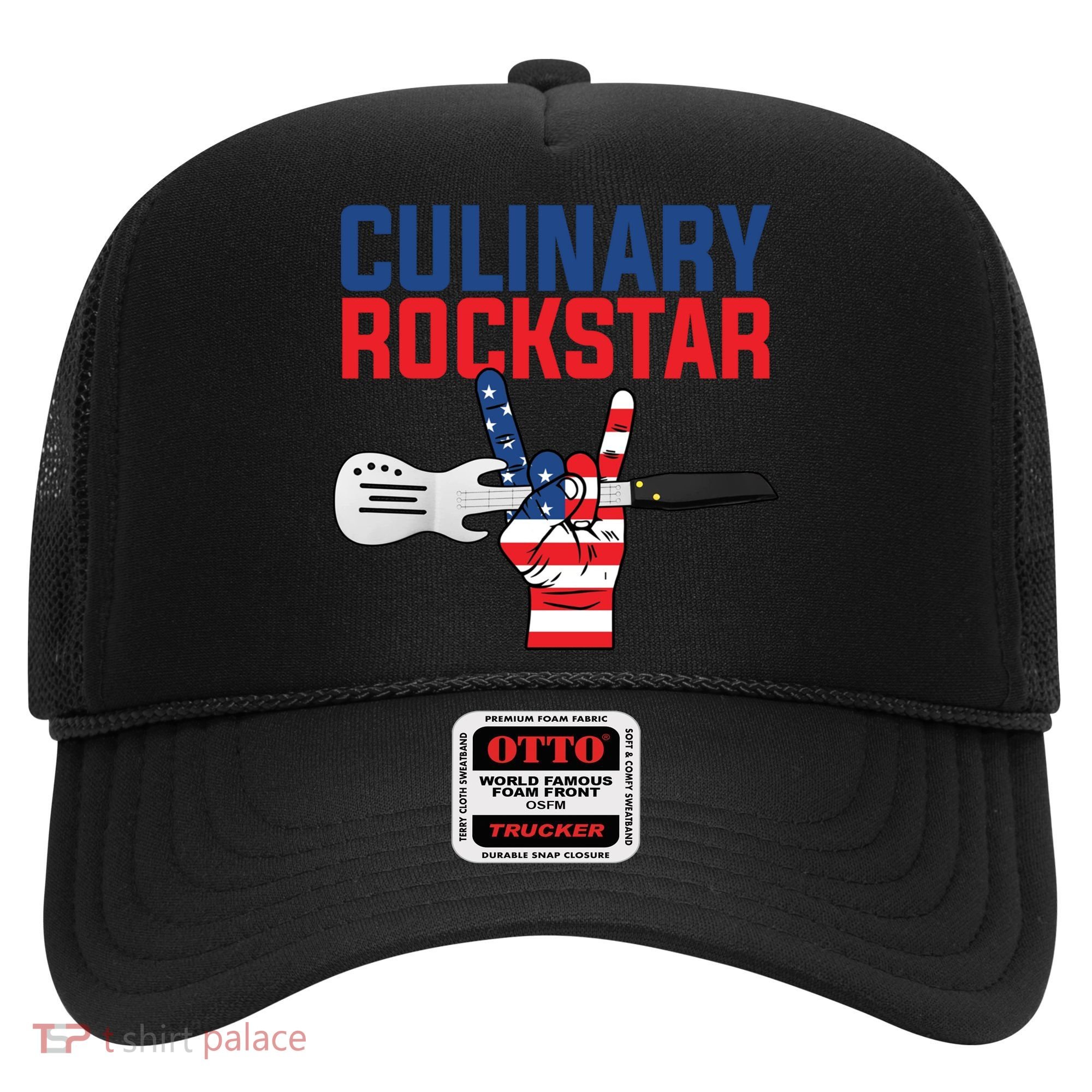 Culinary Rockstar Merica Flag Funny Chef Cook Culinary Lover Gift Hat