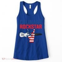 Culinary Rockstar Merica Flag Funny Chef Cook Culinary Lover Gift Women's Tank Top thumb 0