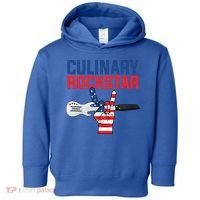 Culinary Rockstar Merica Flag Funny Chef Cook Culinary Lover Gift Toddler Hoodie thumb 0