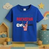 Culinary Rockstar Merica Flag Funny Chef Cook Culinary Lover Gift Toddler T-Shirt thumb 3