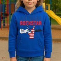Culinary Rockstar Merica Flag Funny Chef Cook Culinary Lover Gift Kids Hoodie thumb 3