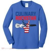 Culinary Rockstar Merica Flag Funny Chef Cook Culinary Lover Gift Kids Long Sleeve Shirt thumb 0