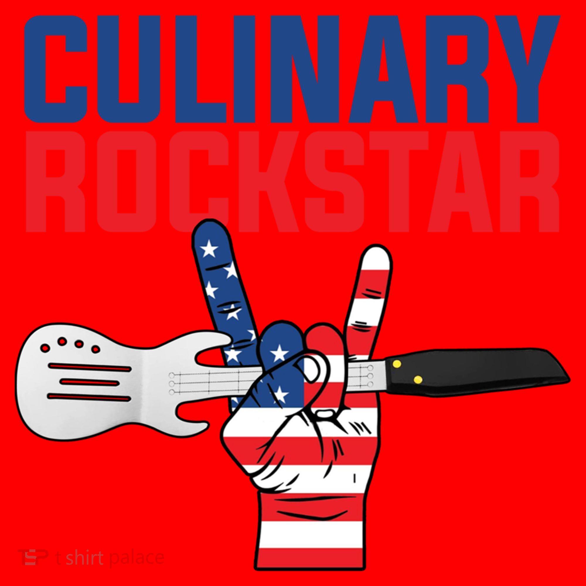 Culinary Rockstar Merica Flag Funny Chef Cook Culinary Lover Gift Santa Hat