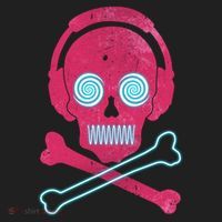 Cool Retro Neon Headphones Skull Music Lover Women's Sweatshirt thumb 2
