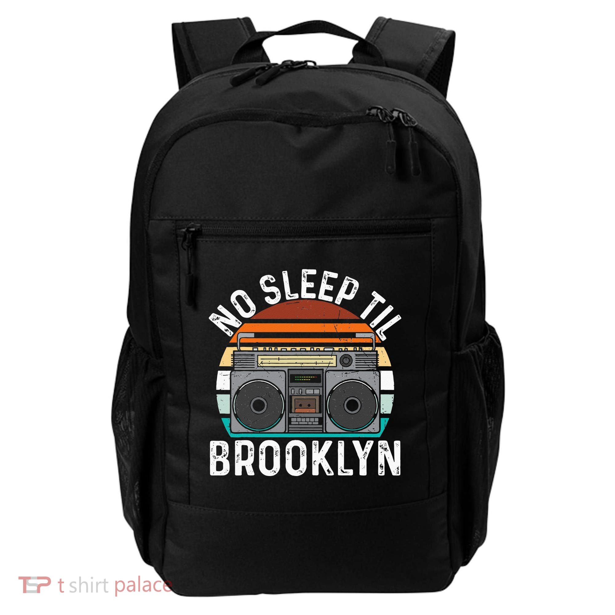 Cool Retro No Sleep Til Brooklyn Old School Portable Stereo Backpack