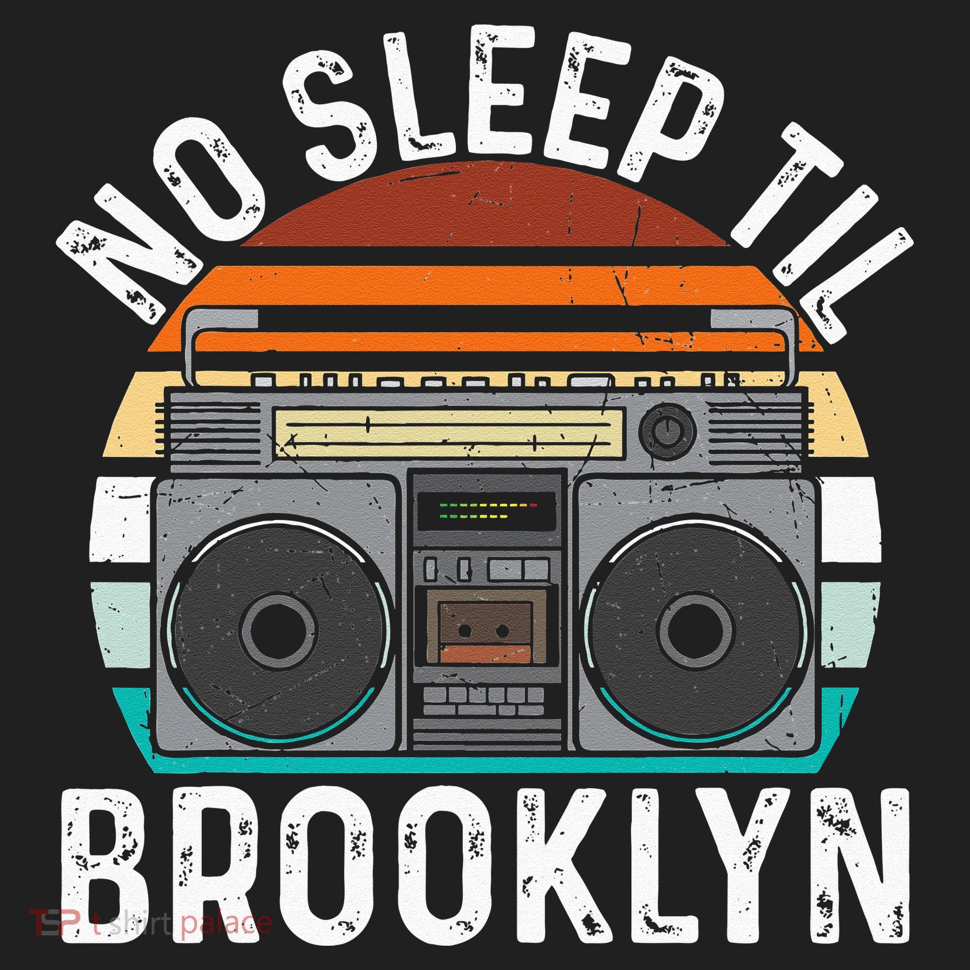 Cool Retro No Sleep Til Brooklyn Old School Portable Stereo Beanie