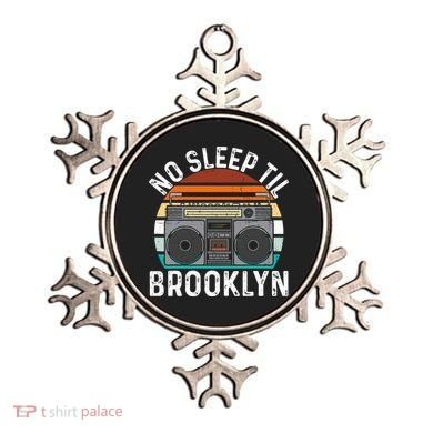 Cool Retro No Sleep Til Brooklyn Old School Portable Stereo Ornament