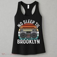 Cool Retro No Sleep Til Brooklyn Old School Portable Stereo Women's Tank Top thumb 3