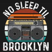 Cool Retro No Sleep Til Brooklyn Old School Portable Stereo Baby Bodysuit thumb 2