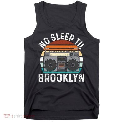 Cool Retro No Sleep Til Brooklyn Old School Portable Stereo Tank Top