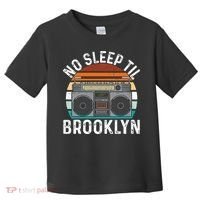 Cool Retro No Sleep Til Brooklyn Old School Portable Stereo Toddler T-Shirt thumb 0