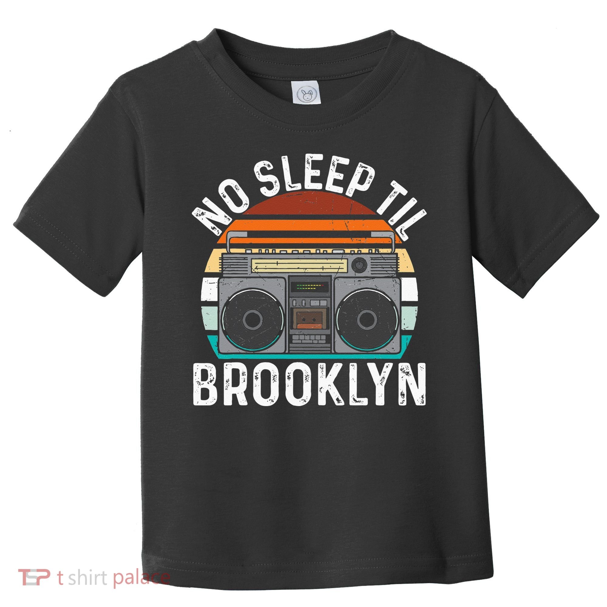 Cool Retro No Sleep Til Brooklyn Old School Portable Stereo Toddler T-Shirt