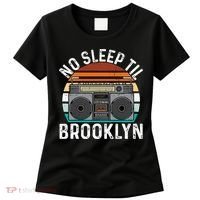 Cool Retro No Sleep Til Brooklyn Old School Portable Stereo Women's T-Shirt thumb 0