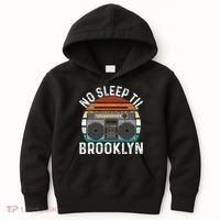 Cool Retro No Sleep Til Brooklyn Old School Portable Stereo Kids Hoodie thumb 0