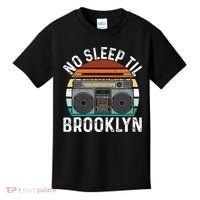 Cool Retro No Sleep Til Brooklyn Old School Portable Stereo Kids T-Shirt thumb 0