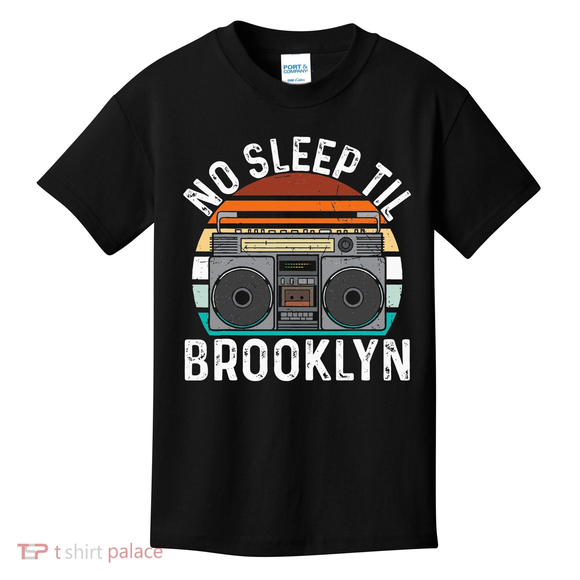Cool Retro No Sleep Til Brooklyn Old School Portable Stereo Kids T-Shirt