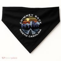 Chimney Rock North Carolina Mountains Vacation Souvenir USA-Made Doggie Bandana thumb 0