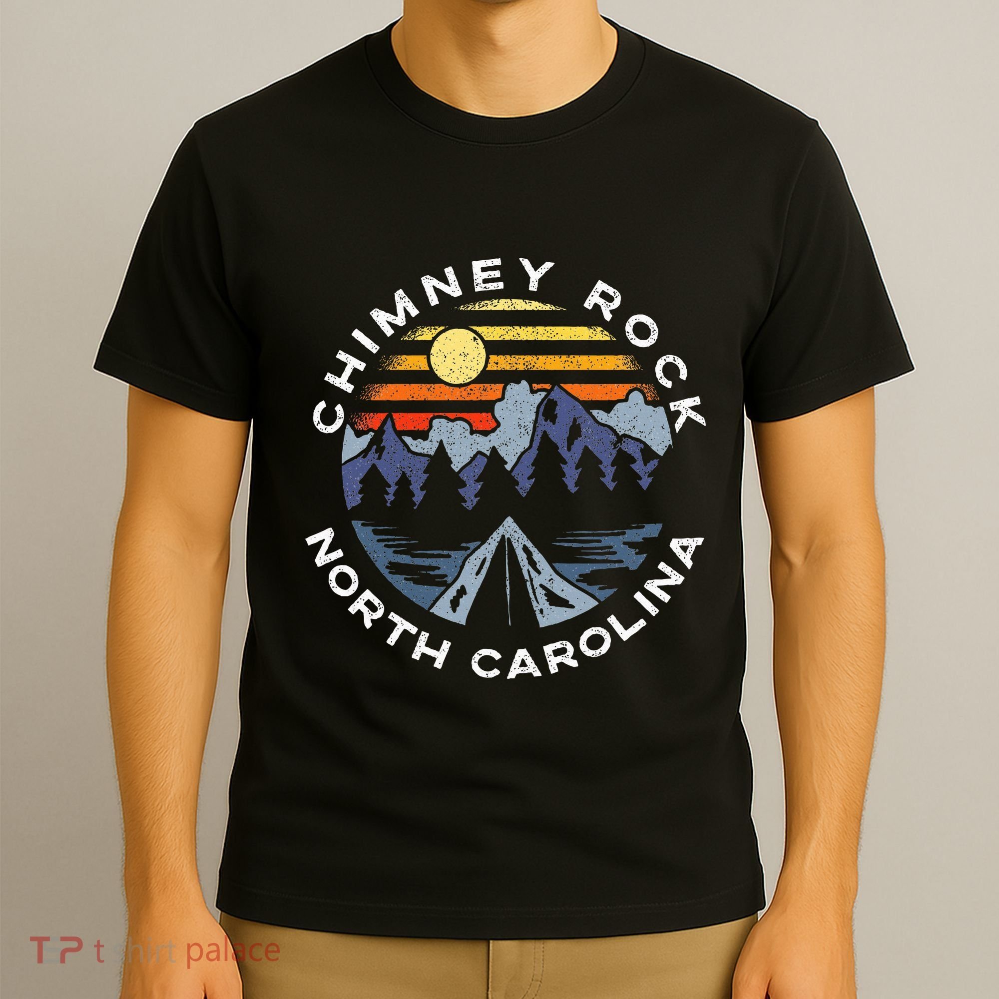 Chimney Rock North Carolina Mountains Vacation Souvenir T-Shirt
