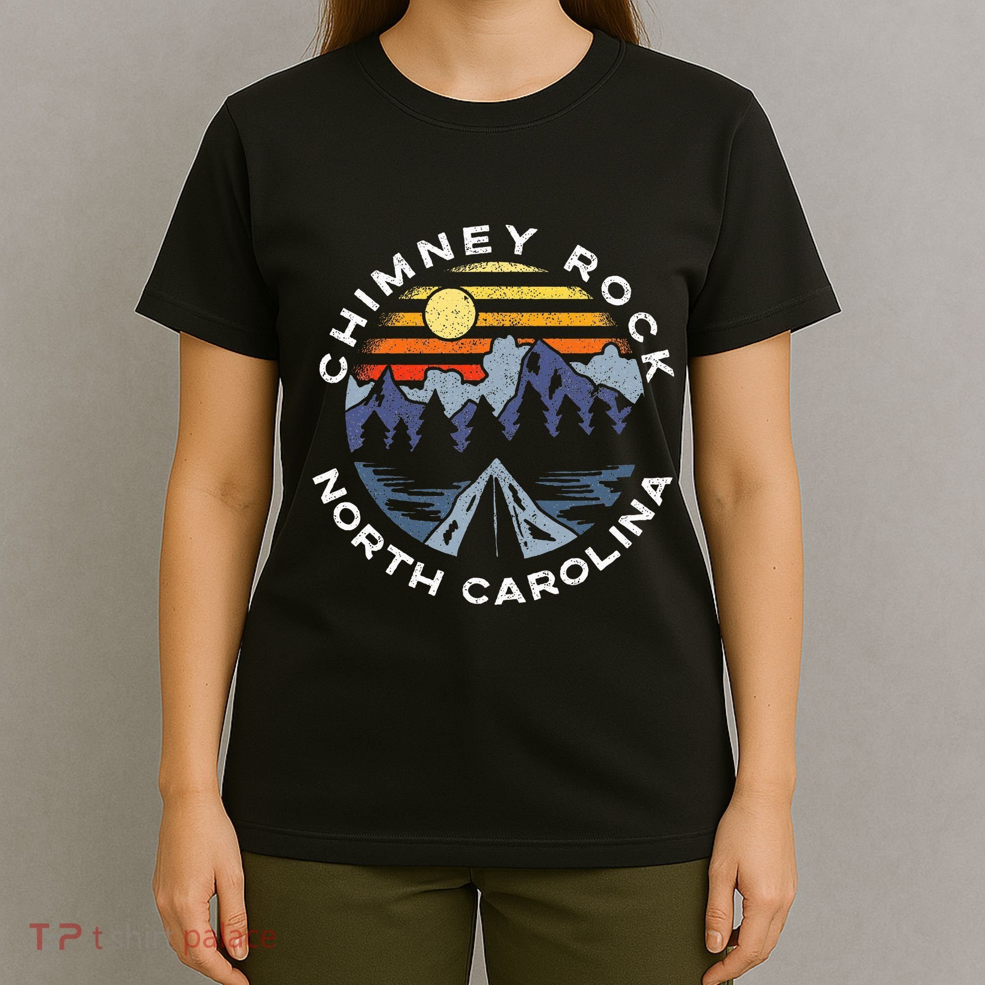 Chimney Rock North Carolina Mountains Vacation Souvenir T-Shirt