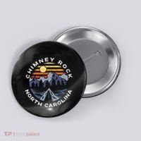 Chimney Rock North Carolina Mountains Vacation Souvenir Button thumb 0