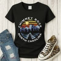 Chimney Rock North Carolina Mountains Vacation Souvenir Women's T-Shirt thumb 3