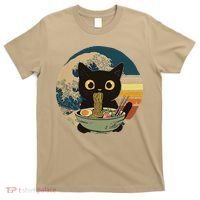Cat Ramen Noodles Cat Japanese Kawaii Cat Japan Anime Cat T-Shirt thumb 0