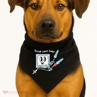 Cute Retro Nurse Scrub Your Hub Funny Peds ER Icu Rn Student USA-Made Doggie Bandana thumb 1