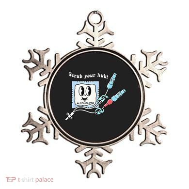 Cute Retro Nurse Scrub Your Hub Funny Peds ER Icu Rn Student Ornament