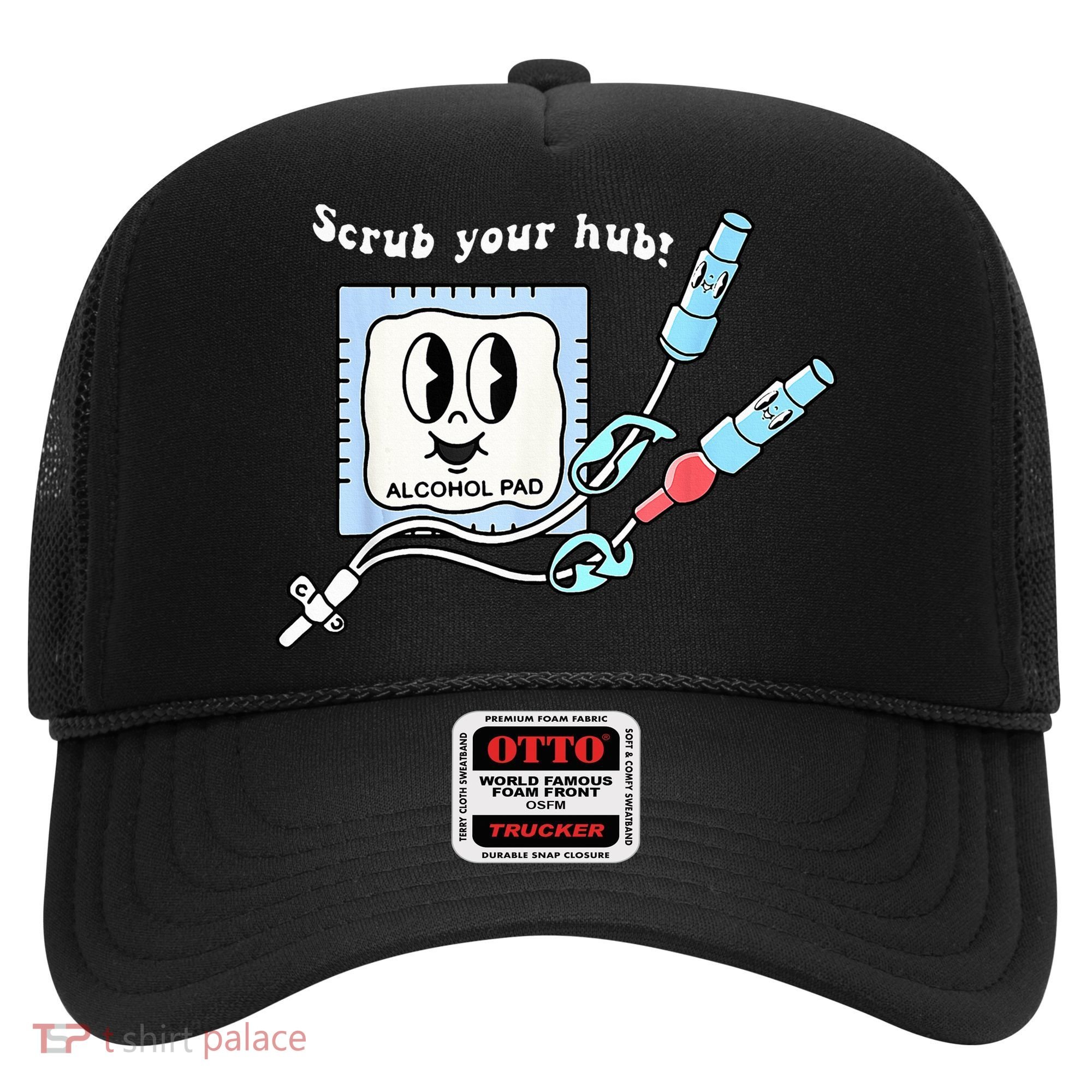 Cute Retro Nurse Scrub Your Hub Funny Peds ER Icu Rn Student Hat