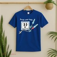 Cute Retro Nurse Scrub Your Hub Funny Peds ER Icu Rn Student T-Shirt thumb 2