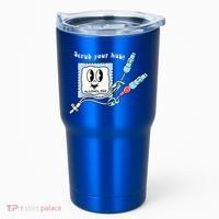 Cute Retro Nurse Scrub Your Hub Funny Peds ER Icu Rn Student Tumbler thumb 0