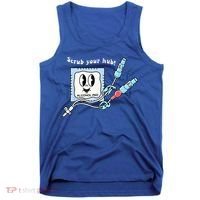 Cute Retro Nurse Scrub Your Hub Funny Peds ER Icu Rn Student Tank Top thumb 0