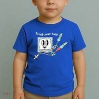 Cute Retro Nurse Scrub Your Hub Funny Peds ER Icu Rn Student Toddler T-Shirt thumb 2